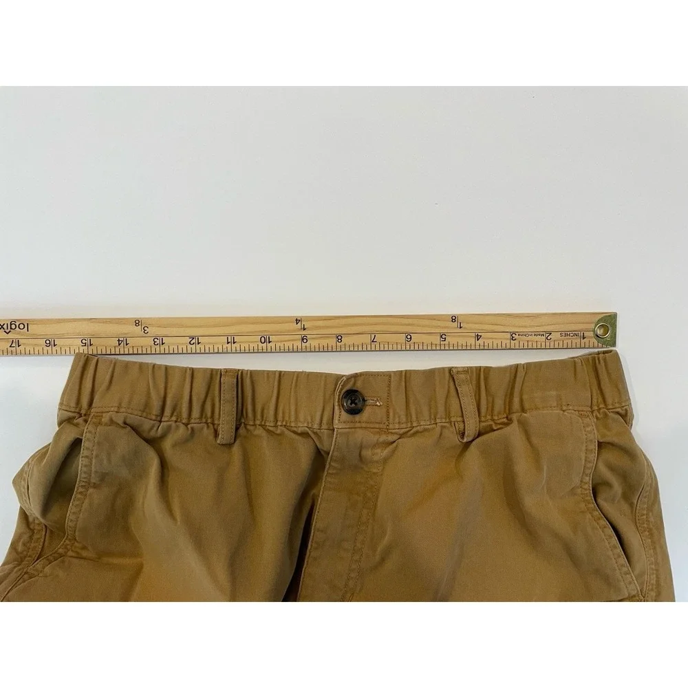 Bearbottom Cargo Joggers Men Large 32 Tan Khaki Brown Stretch Pants Outdoor READ - Picture 5 of 8